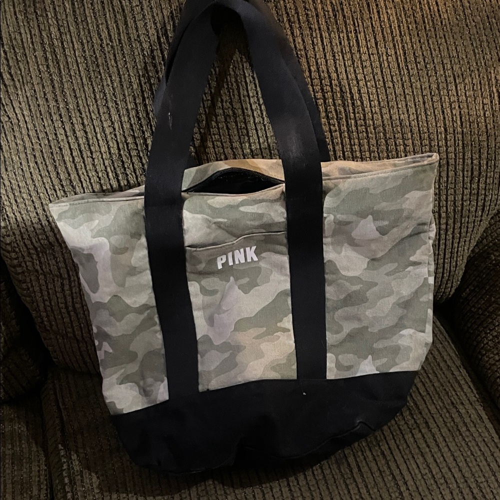 PINK Victoria's Secret Camouflage Duffel Bag